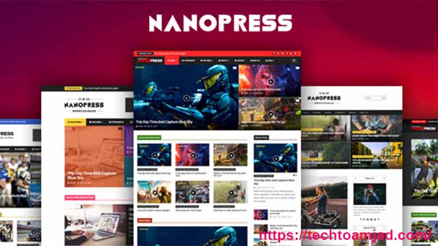 Nanopress Responsive SEO friendly premium blogger template free 2020