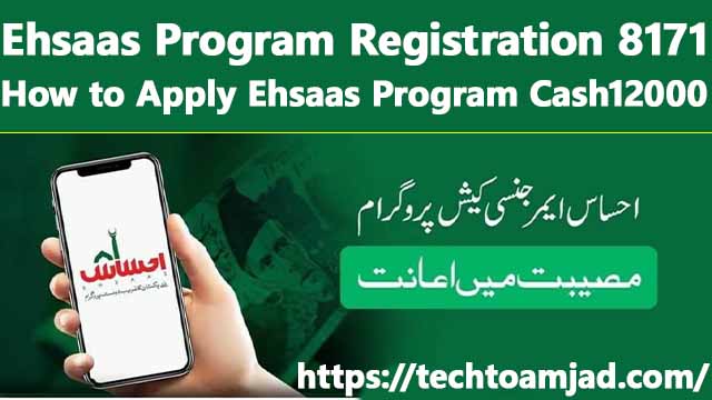 Ehsaas Program Registration 8171 – How to Apply Ehsaas Program Cash 12000
