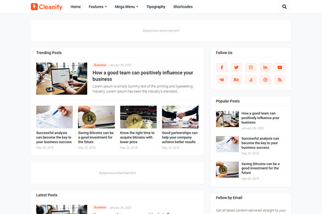 Cleanify Blogger Template Free Download