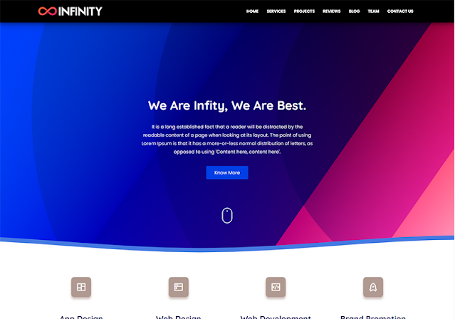 Infinity Blogger Template Free Download