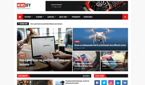 Newsify Blogger Template Free Download