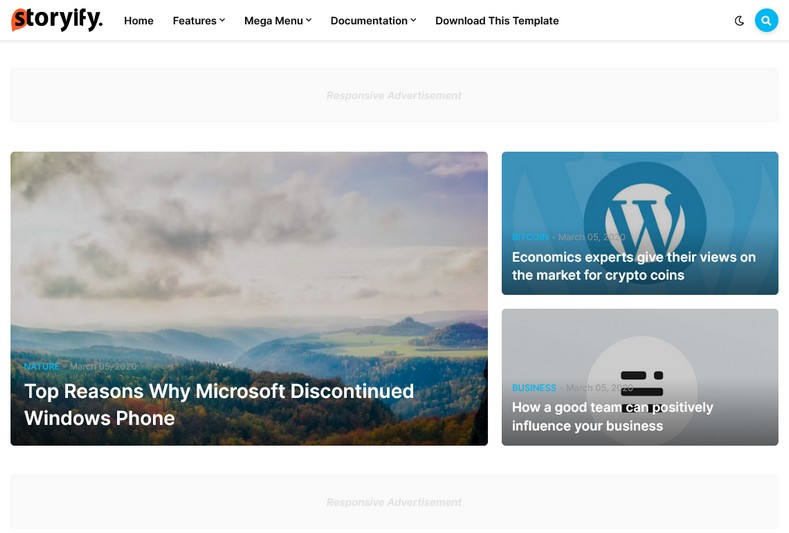 Storyify Blogger Template Free Download